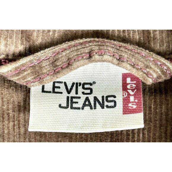 Levi’s Juniors Girls Brown Button Up Corduroy Jacket Blazer Size Large - Picture 6 of 13